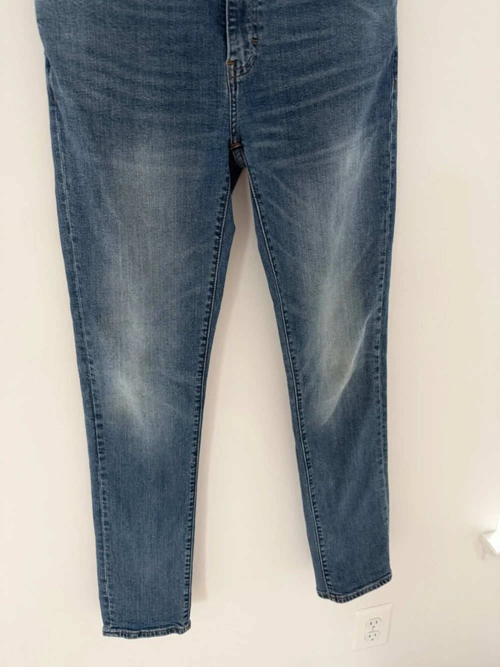 J. Crew Washed Blue Skinny Jeans Size 30